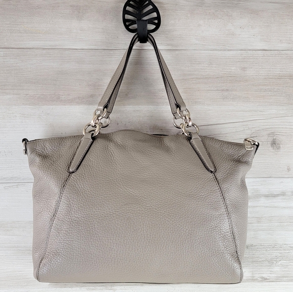 COACH F26917 SMALL KELSEY SATCHEL Gray Pebbled Leather - Picture 10 of 15